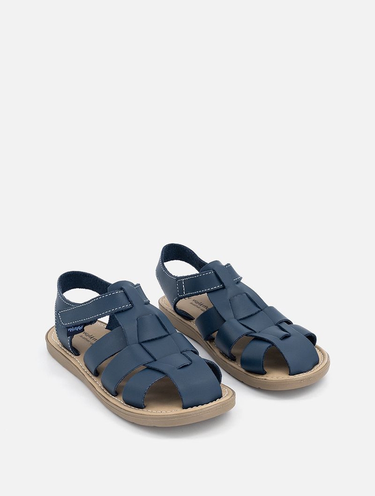 MyRunway Shop Walkmates Boys Blue Closed Toe Leather Sandals for